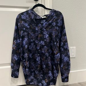 Vince floral fall blouse